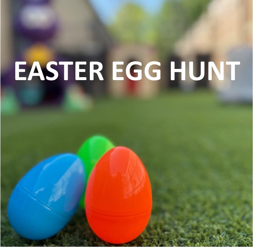 Easter egg hunt at Pawsh Park